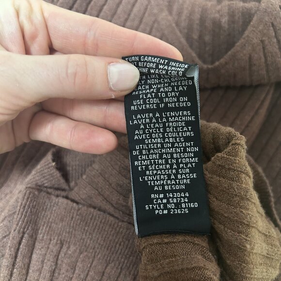 7 for All Mankind Sweater Dress Set in Chocolate Brown - Picture 8 of 12